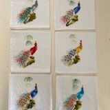 Set of 6 hand embroidered napkins