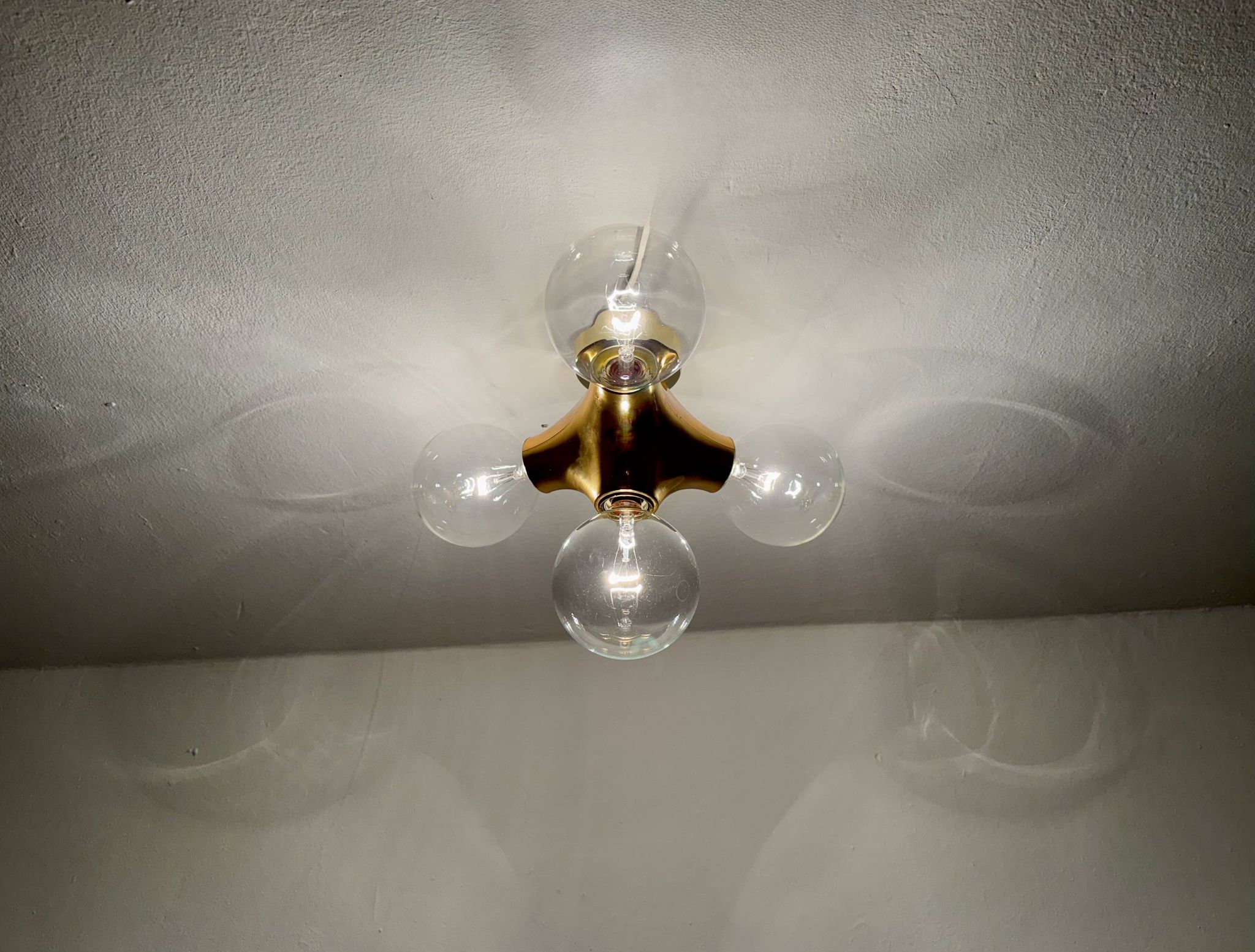 1 of 2 Sputnik Gemini Flush Lamps by Gebrüder Cosack