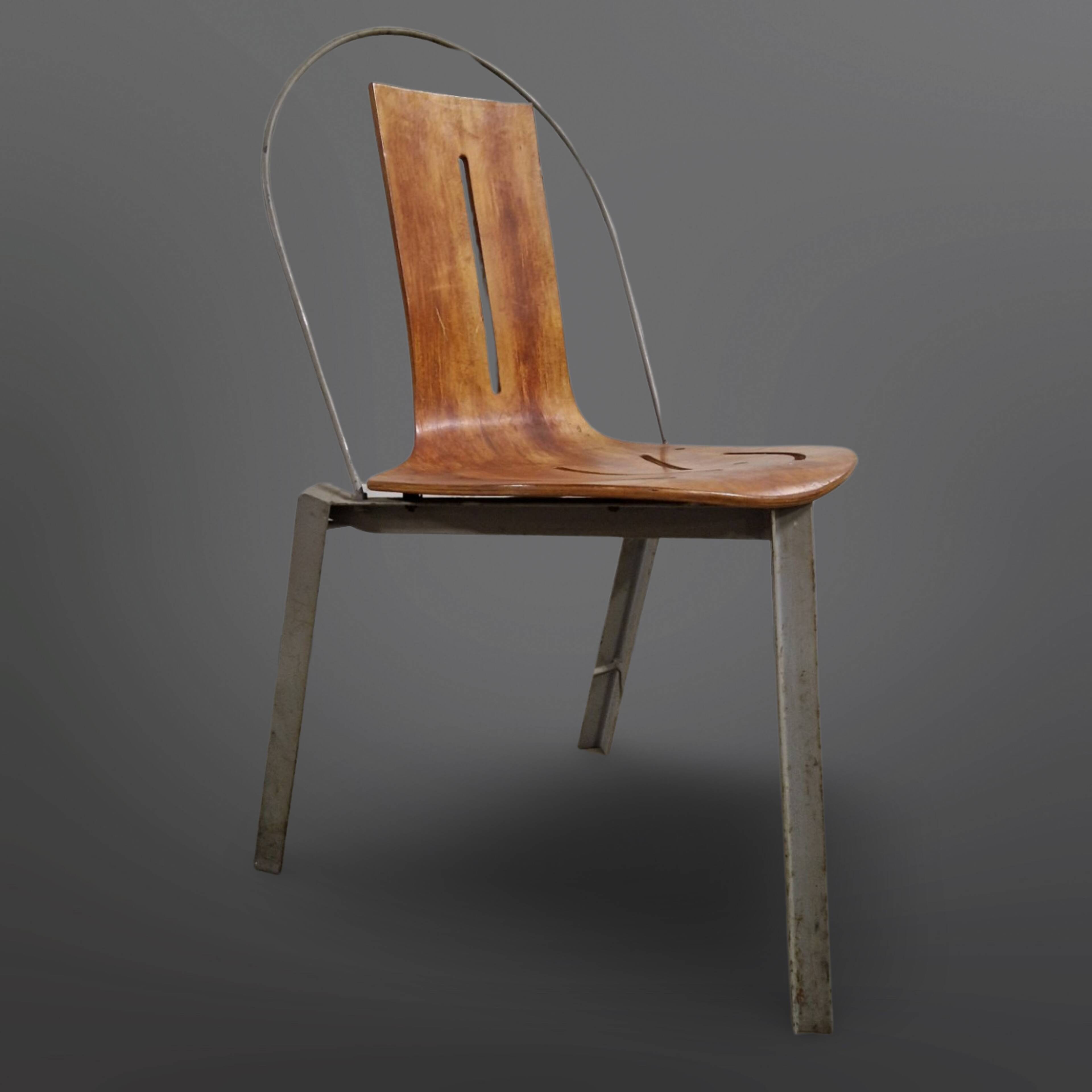 Post-modern desk and chair in Memphis style, Germany 1980.