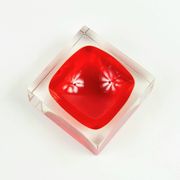 Monumental Murano Glass Catchall/Vide Poche by F.Poli for Seguso, 1970s
