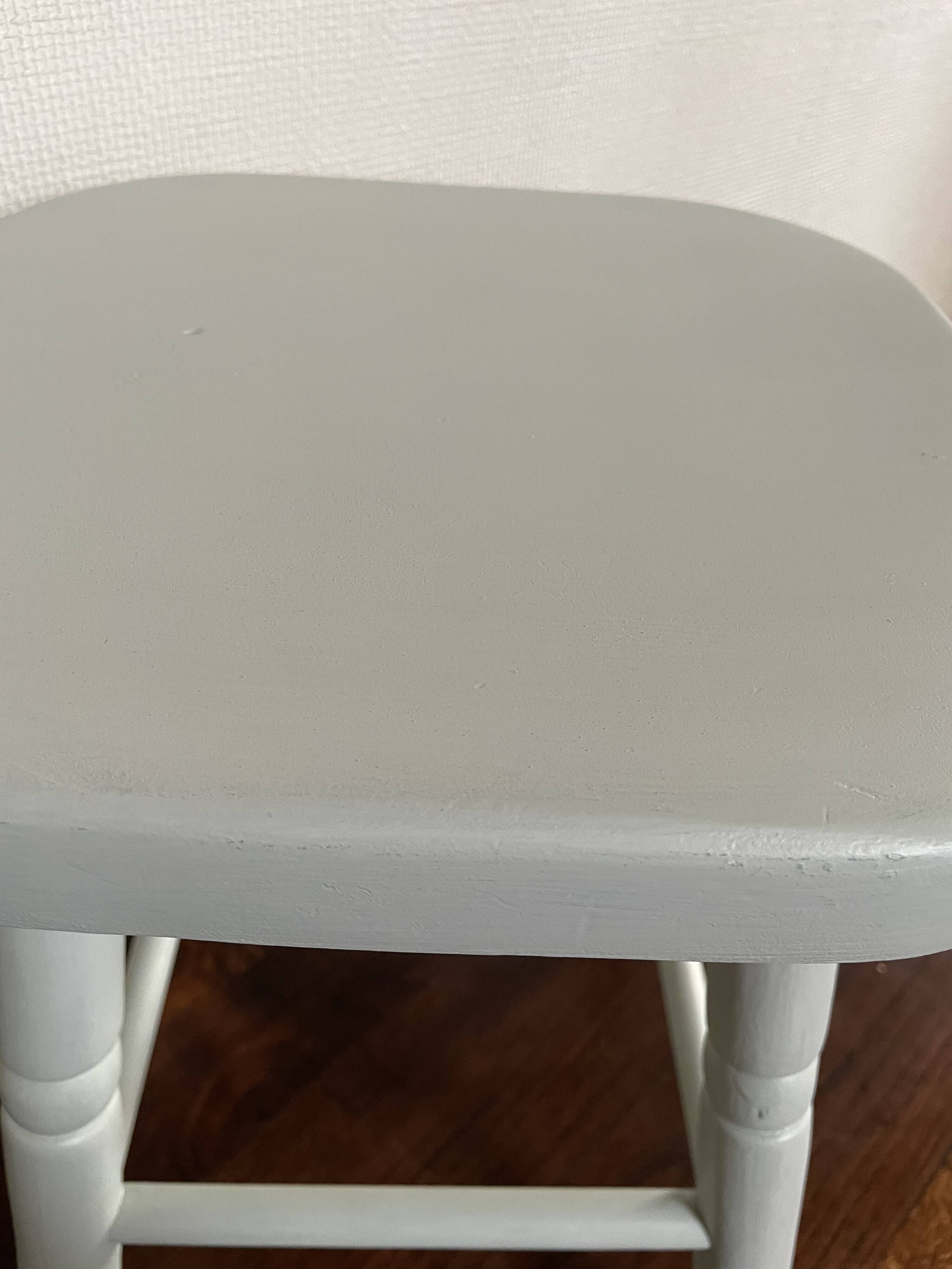 Celadon green pine stool