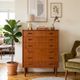 Danish Mid Century Teak Tallboy Chest Of Drawers