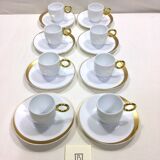 Bernardeau - Service à café en Limoges - 8 personnes - Modèle Salsa