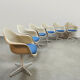 Ensemble de salle à manger de chaises en fibre de verre vintage La Fonda Charles & Ray Eames Herman Miller