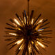 "Gregorian" chrome metal chandelier, contemporary work
