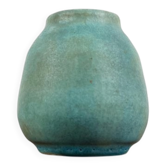 Mid-century German minimalist studio pottery vase by Lu and Gerd Grove, 1964.