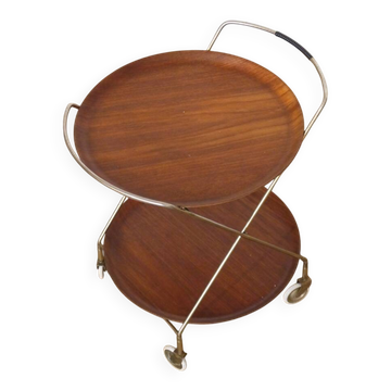 Desserte scandinave en teck de J H Fabrikerna 1960