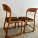 Set of 6 wooden chairs sled baumann vintage / year 60