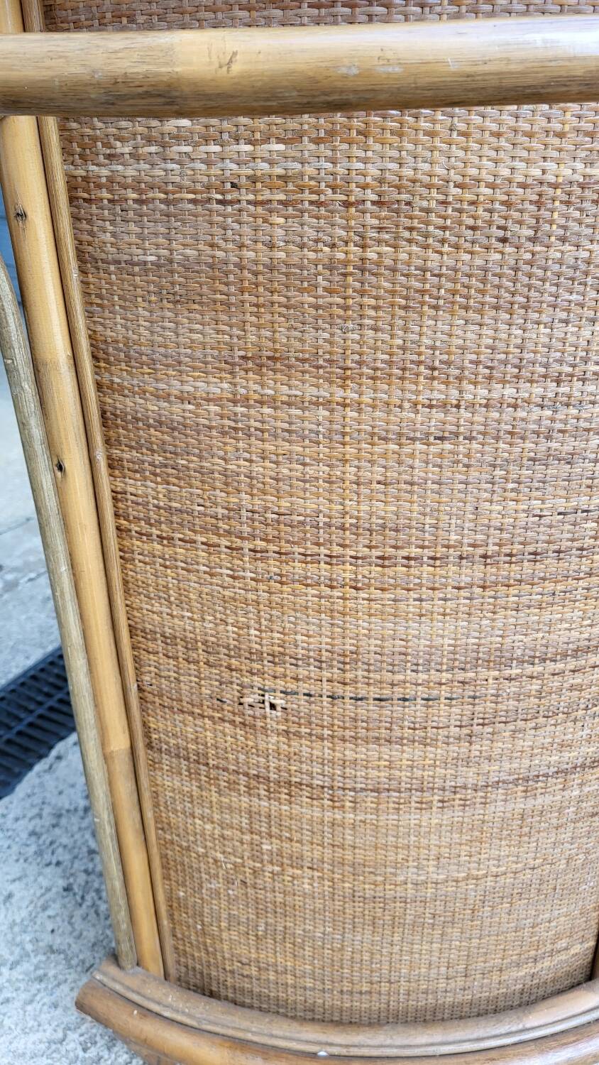Vintage bamboo and rattan bar