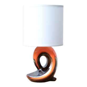 Free-form ceramic lamp from the 60s