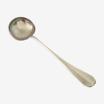 Silverware ladle with initials silvered metal