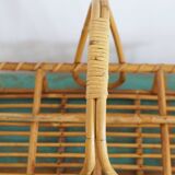 Vintage rattan glass holders