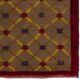 Vintage Hand-Knotted Turkish Karapinar Rug with Lattice Design in Brown, Red and Yellow, 100% Wool