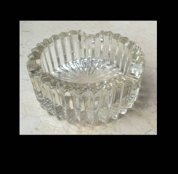 Cut glass ashtray 1960's