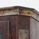 Rustic Farmhouse Folk Art Painted Bridal Cabinet 1844