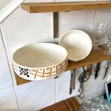 2 bowls in badonviller enamelled earthenware