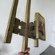 Pair of Regency brass wall lights in Italy