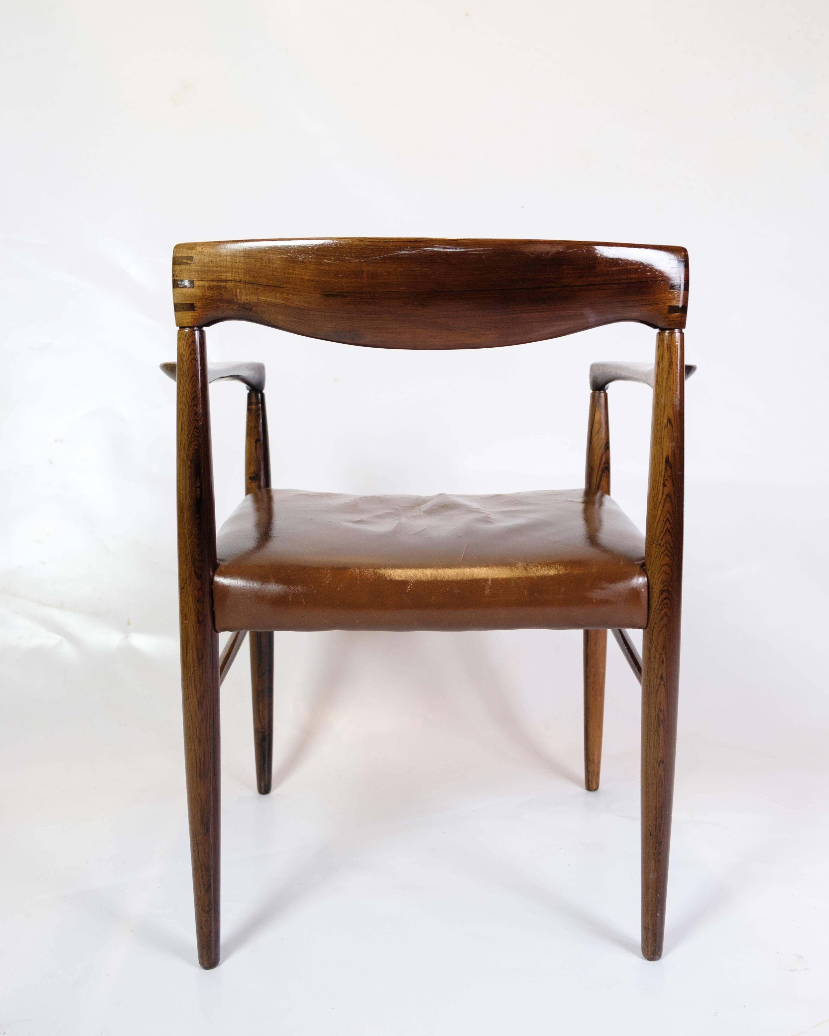 Armchair Made In Rosewood By Henry W. Klein Made By Bramin From 1960s
