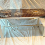 Brown ceramic living room table