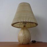 Italian Travertine Table Lamp, 1970s