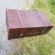 Furniture trunk wood coffee table shelves library suitcase