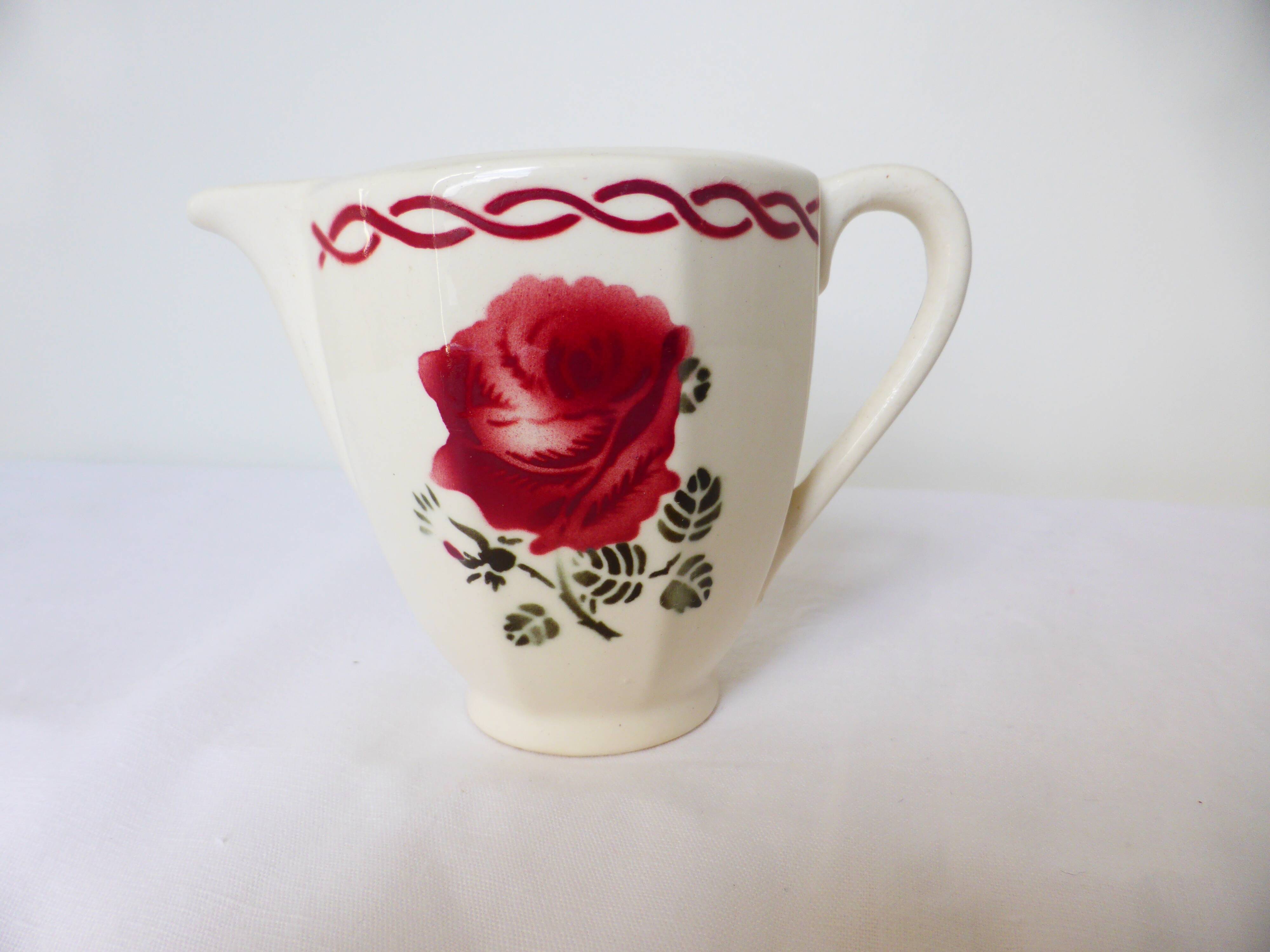 vintage milk jug of Badonviller model Germaine 220657