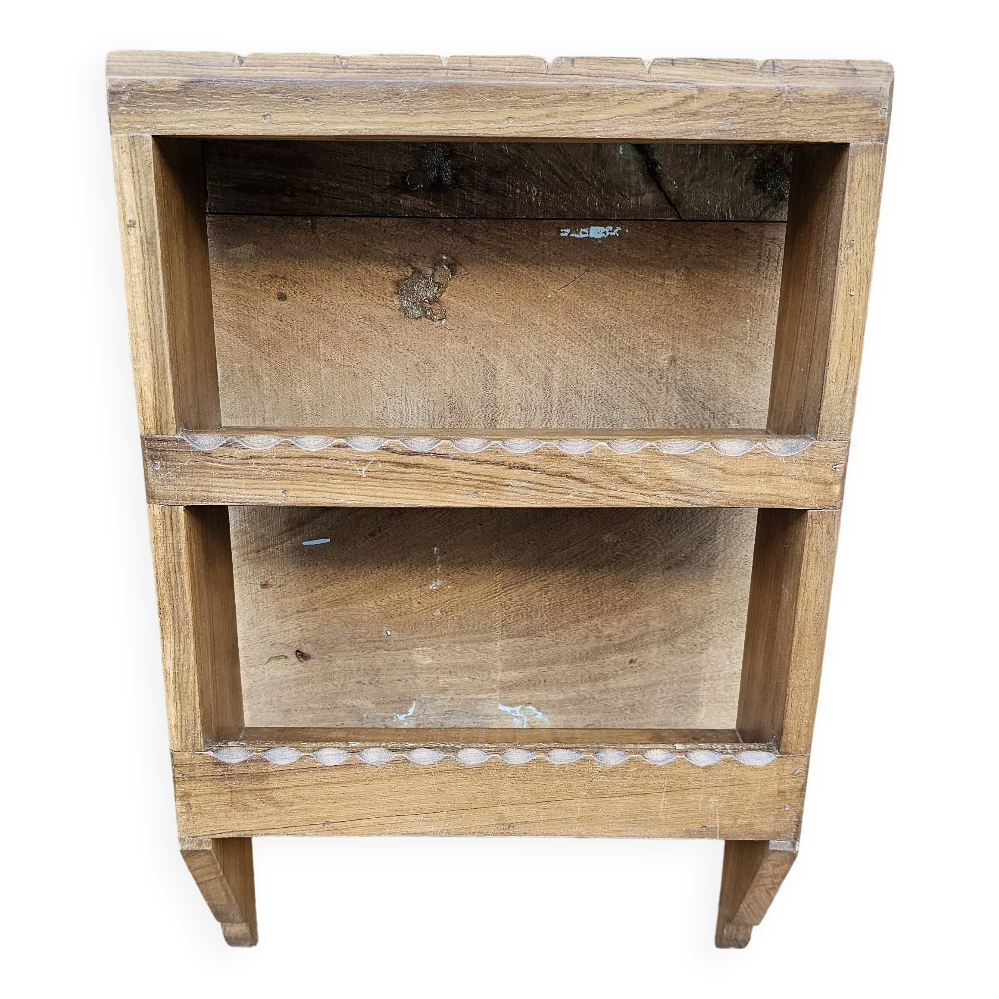 Burmese teak wall shelf