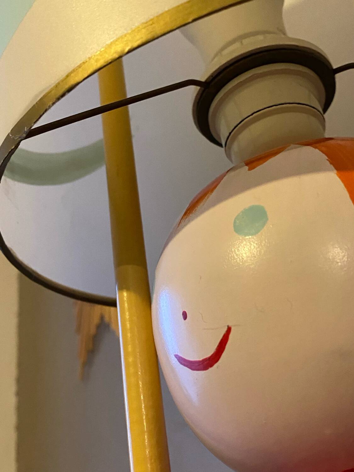 Vintage soldier floor lamp Suzanne bonnichon
