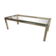Coffee table chrome brass
