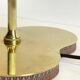 Solid brass vintage clover lamp