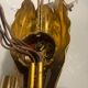 Gilded murano glass sconce