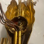 Gilded murano glass sconce