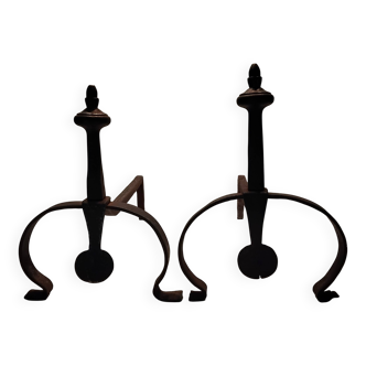 Pair of andirons