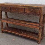 Old wooden console