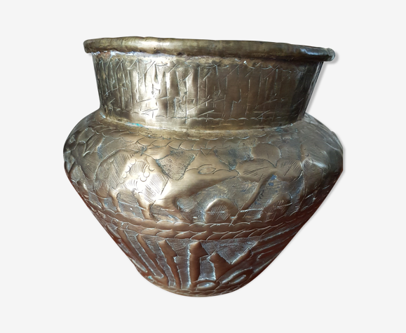 African-style shell-pot vase | Selency