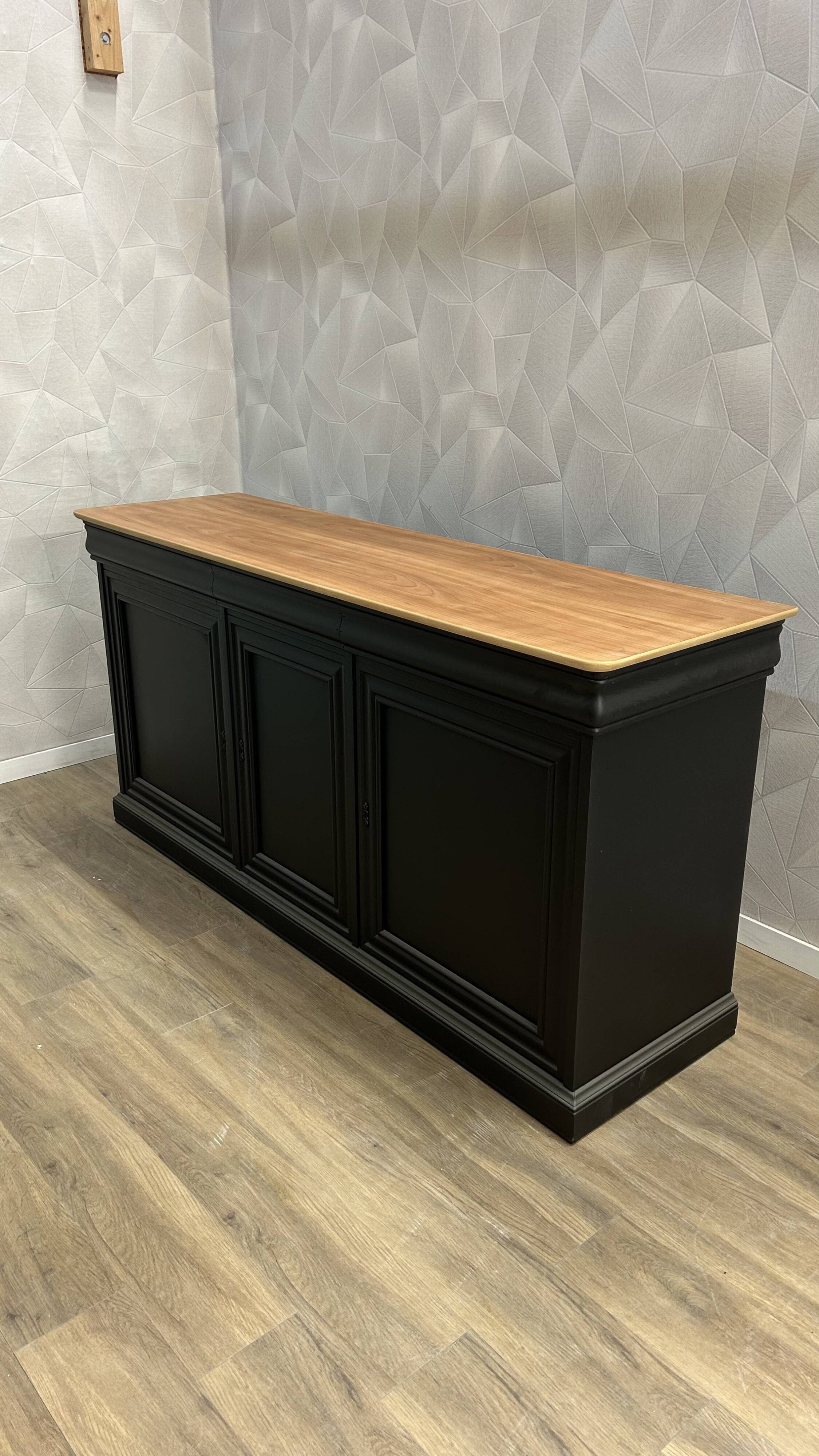 Old buffet bar with industrial makeover