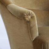 Fauteuil crapaud vintage 1960s