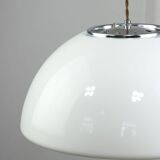 Space-age White Pendant by Luigi Massoni for Guzzini, 1960s