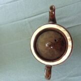 Théière anglaise "Brown Betty" – Céramique vintage – Années 1950