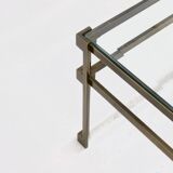 Solid Cast Bronze Side Table 1970s