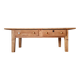 Table de ferme basse en bois 2 tiroirs