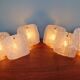 Pair of frosted glass wall lights, Kalmar, 1960s