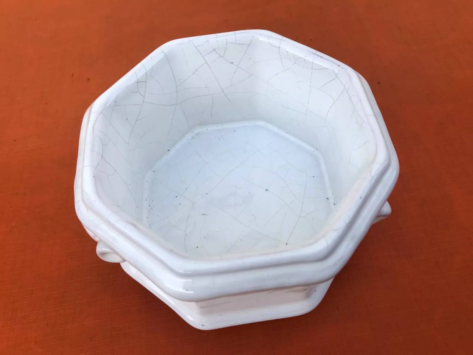 Glazed ceramic planter by Christophe de Mons, a ceramist