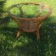 Vintage bamboo and rattan coffee table