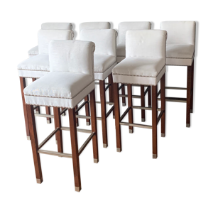 Lot 8 chaises bar