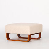 Boucle Bench Stool Footstool, 1960s