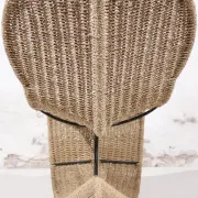 Tom Dixon Bolide rocking chaise in steel and woven seagrass – London, 1991