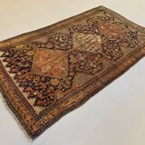 Antique tribal qashqai rug 275x157 cm, medium, oriental carpet truly shabby chic