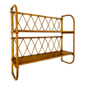 Vintage rattan shelf