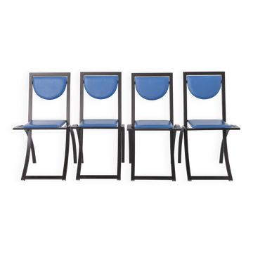 4 Dining Chairs by Karl Friedrich Förster for KFF Germany, 1980s, Set of 4